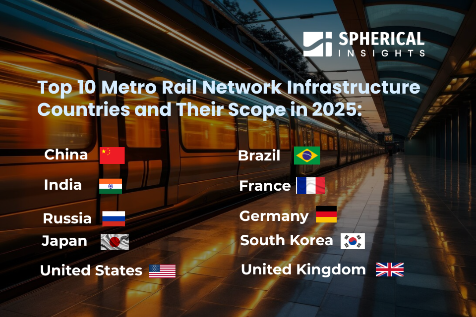 Top 10 Metro Rail Network Infrastructure Countries and Their Scope in 2025: Statistical Insights